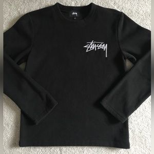 Stussy fleece winter snow crewneck sweater womens small brand new no tags